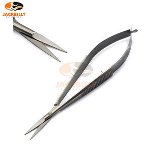 Micro ciseaux sur mesure en gros: instruments neurologiques chirurgicaux extra pointus pour une coupe de précision à faible quantité minimale de commande - Product Image 1