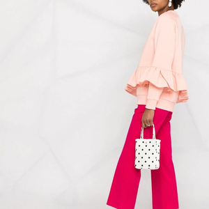 Alta calidad de gran tamaño de encargo del dolor de las señoras de algodón de manga larga Zip-up Mujeres casual impreso de Pakistán - Product Image 6