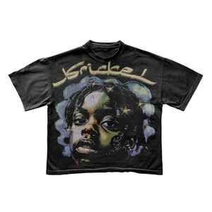 Camiseta personalizada LOGO DTG, camiseta desgastada para hombre, ropa de calle personalizada, camisetas Vintage de gran tamaño de alta calidad - Product Image 5