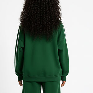 Sweat-shirt à capuche pour femme en molleton 100% coton respirant de haute qualité, couleur unie, décontracté, automne-hiver, chaud, streetwear - Product Image 2