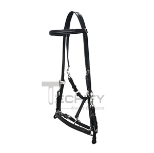 Wholesale Leather Horse <b>Halter</b> with Solid Wholesale Horse Riding Leather <b>Halter</b> With Custom Sizes for Export Sale - Product Image 1