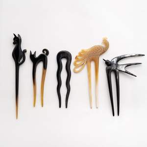 S'IL VOUS PLAÎT MAIN POLI CORNE DE BUFFALO ACCESSOIRES DE CHEVEUX Fourche À Cheveux Bâton Barrettes Clips pour Bijoux Matiss Coiffure - Product Image 6