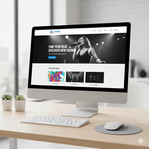 Terjangkau musisi Website desain kreatif agen pengembangan Web bangunan menarik dan portofolio Online profesional - Product Image 1