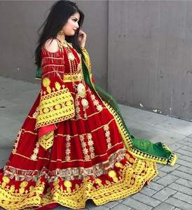 2024 dames mode soie afghan Kuchi décontracté et vêtements de fête nouveau Design indien et pakistanais vêtements pour femmes - Product Image 1