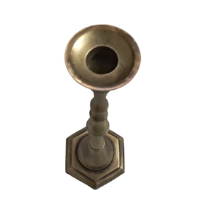 New <b>Brass</b> Antique Metal Pillar <b>Candlestick</b> Holder Set 2 Handmade T Light Candle Decor Home Balcony Garden Elegant Candle Stand - Product Image 4