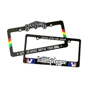 Custom Design Plastic 3D Raising Car License Plate Frame Custom Car Number License Frames Cover per targa all'ingrosso - Product Image 5