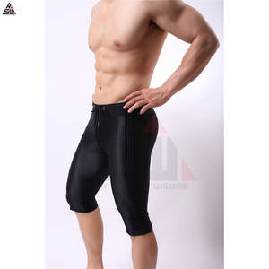 Shorts de compression pour hommes en gros, taille plus, 100% coton, uni, décontracté, sport, course à pied, salle de sport, fitness, séchage rapide, taille élastique - Product Image 3