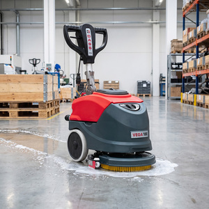 New Electric Hand Push Walk-Behind <b>Floor</b> Sweeper <b>Brush</b> Automatic Cleaning Machine Commercial Warehouse Factory Mopping Equipment - Product Image 1