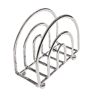 Porte-serviettes moderne en acier inoxydable avec un design élégant, parfait pour la vaisselle de bureau et le restaurant élégant à la maison - Product Image 1