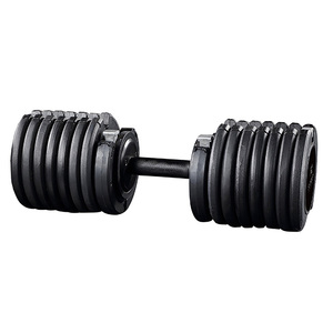 Venta caliente Mango ergonómico Pesos libres 75LB Mancuernas de acero ajustables en color negro - Product Image 3