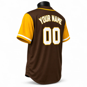 Meilleur fabricant de maillots de baseball et de softball, prix de gros, matière 100% polyester, prix bas, nouveau maillot de baseball élégant pour hommes - Product Image 3