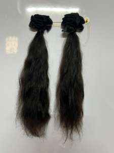 Cabello Indio Virgen 100% Sin Procesar del Sur de la India, Cabello Natural Remy para Máquina, Cabello Humano con Doble Trama - Product Image 2