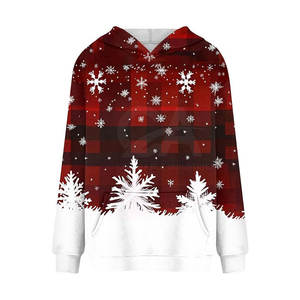 Made in Pakistan New Design Christmas Hoodie Fashionable <b>Sublimation</b> Christmas <b>Hoodies</b> Anti-pilling breathable <b>hoodies</b> for woman - Product Image 3