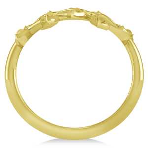 Anillo de Moda de Oro Amarillo de 14K con Diseño de Hojas de Olivo, Chapado en Rodio y Oro Rosa, Incrustaciones de Números Romanos, Estilo Abierto - Product Image 2