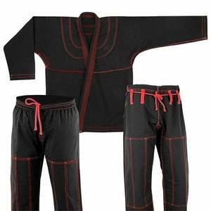 Adult Brazilian Jiu Jitsu BJJ Gi Uniform Kimono Set Training <b>Grappling</b> Suit Lightweight Fabric Judo Karate Martial Gear - Product Image 3