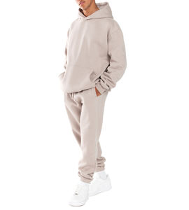 2023 sweat à capuche imprimé avec logo personnalisé pour hommes à manches longues couleur marron sweat à capuche uni sweats pour hommes - Product Image 2