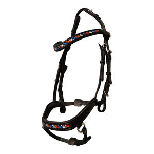 Brida de Cuero para Caballo de Diseño, con Incrustaciones de Cuero, Ajustable, Cómoda, con Contacto Acolchado para Entrenamiento y Exhibición - Product Image 3