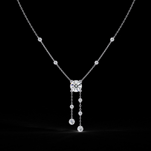 Vente en gros de collier en or 14 ct avec diamants pour femmes Bijoux fins avec coupe ronde Nouvelle collection - Product Image 1