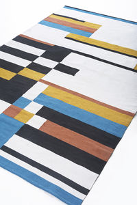 Tapis indien Dhurries tissé à la main tapis de sol décoratif tapis en coton en gros Dhurrie tapis tapis Service personnalisé - Product Image 2