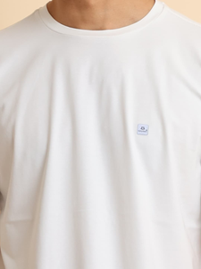 Qualité supérieure 100% coton T-shirt basique surdimensionné à manches mi-longues pour hommes confortable à porter au quotidien motif imprimé élégant pour décontracté - Product Image 3