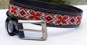 Cinturón de cuentas occidental genuino hecho a medida de alta calidad con diseño de tachuelas fabricado y exportado desde la India - Product Image 3