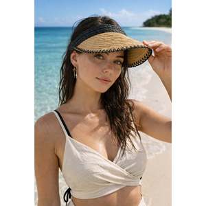 Casquette à visière tissée avec détails en zigzag camel, protection solaire, idéale pour un usage quotidien HSR2104 - camel2104 - Product Image 5