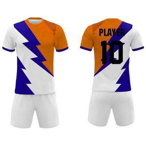 Uniformes de fútbol azules y blancos, ropa de entrenamiento para hombre, barata, venta al por mayor - Product Image 5