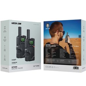 Màu xanh lá cây sư tử gpx600 Walkie Talkie với 16 kênh analog, rõ ràng phosphor hiển thị, 8 cấp điều khiển âm lượng, 2-4km phạm vi truyền, - Product Image 2