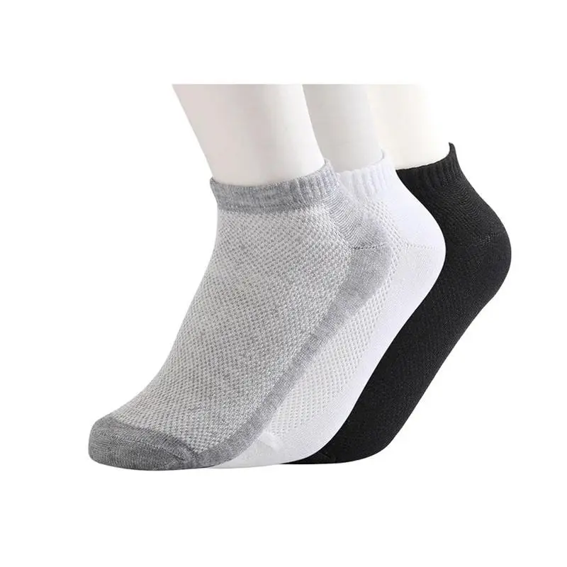 Commercio all'ingrosso di qualità oem logo personalizzato sublimazione in bianco traspirante bianco Unisex calzini alla caviglia da uomo