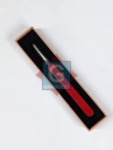 Pince à épiler d'extension de cils de marque privée pince à épiler à pointe pointue de précision en acier inoxydable Instruments de beauté - Product Image 2