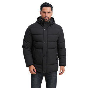 Chaqueta de invierno personalizada para hombre, impermeable, a prueba de viento, chaqueta acolchada con capucha, moda callejera, ropa de exterior, Abrigo acolchado elegante - Product Image 1