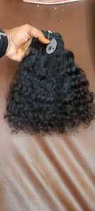 Bundles de cheveux bouclés de 14 pouces, couleur naturelle, cheveux bruts non traités, vente directe de victoire, extensions de cheveux humains - Product Image 4