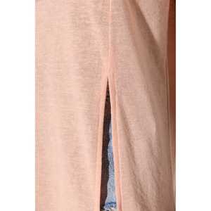 T-shirt décontracté à col rond en tissu déchiré 100% polyester Coupe classique - Product Image 4