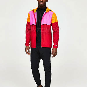 Veste coupe-vent légère et écologique avec capuche et fermeture à glissière avec logo avant pour les sports de plein air, la randonnée et l'hiver - Product Image 2