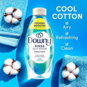 Downy Rinse, Désodorisant pour Linge, Parfum Coton Frais, 62 fl oz, Assouplissant et Désodorisant pour Linge, Compatible HE - Product Image 3