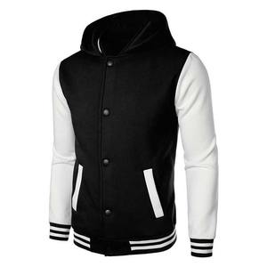 Veste de Baseball Varsity Homme Hiver Haute Qualité Col Montant Zippée Imperméable Polyester Style Urbain Vente en Gros - Product Image 6