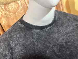 Drop Shoulder MENS T-SHIRTS / ACID WASH T-SHIRT 100% algodón personalizado por Sialkot Sports Pakistan camiseta de alta calidad - Product Image 5