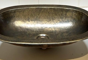 Lavabo en pierre naturelle de style vintage moderne, pour cour extérieure, usage domestique, installation pratique sur comptoir, égouttoir, salle de bain - Product Image 6