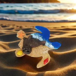 Stile oceano oggetti artigianali in resina spiaggia-tartarughe marine a forma di frigorifero magnete Souvenir per i turisti