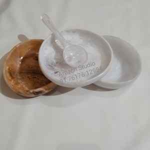 Plato de ensalada de resina personalizable hecho a mano de primera calidad, bandeja para servir, cuenco, duradero, ligero, diseño moderno para Catering Artizon - Product Image 4