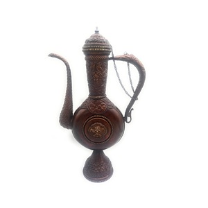 ฝาปิดหม้อน้ำขัดเงาด้วยมือ แบบวัด ศาลา ภาชนะทองเหลืองสำหรับพิธีกรรม  แบบอินเดียดั้งเดิม  ของตกแต่ง  คุณภาพสูง - Product Image 3