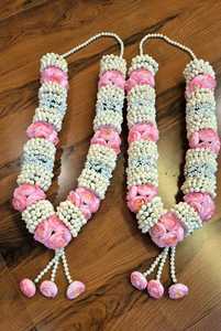 Varmala de Boda para Novios Indios, Jaimala, Guirnalda de Boda Musulmana, Pooja Mala, Flores Artificiales - Product Image 5