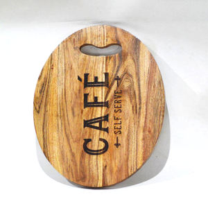 เขียงไม้แนวชนบทสำหรับตกแต่งห้องครัวในฟาร์มผสมผสานความงามตามธรรมชาติด้วยการออกแบบที่ใช้งานได้จริงสำหรับทำอาหาร - Product Image 2