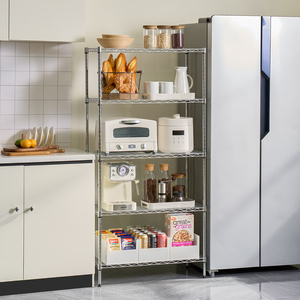 MZG Minimalist US Local Stock 1250 lbs 5 Tier <b>Shelf</b> Metal Storage Organizer Utility <b>Wire</b> Shelving Rack Unit - Product Image 2