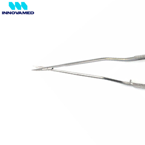 Ciseaux micro-précision à ressort en acier inoxydable à pointe courbée pour broderie, couture et soins esthétiques par INNOVAMED - Product Image 6