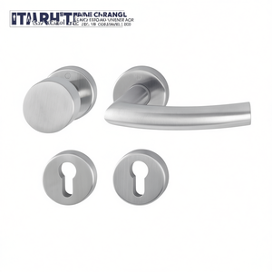 Trondheim Stainless Steel Home Decor Set Rosette Round PZ DIN Flat <b>D</b>/K HOPPE with Left/Right Options <b>Models</b> E58/42KV/42KVS/1430Z - Product Image 3