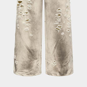 Vente en gros de pantalons de survêtement délavés à l'acide pantalons de survêtement pour hommes de haute qualité avec poches pantalon de survêtement avec logo personnalisé pour hommes - Product Image 4