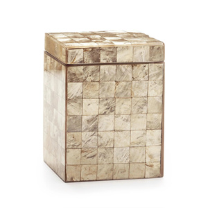 Juego de Baño de Nácar Natural Dorado, Colección de Tocadores Decorativos con Incrustaciones de Concha Hechas a Mano para Hotel o Villa - Product Image 4