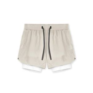 Short décontracté à taille élastique avec poches pour homme-Parfait pour la gym, le sport et le streetwear décontracté - Product Image 1