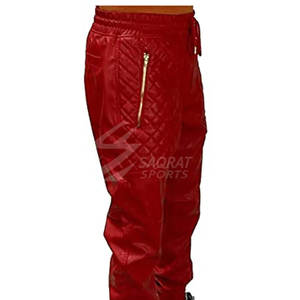 Chándal de cuero de último diseño de algodón transpirable a prueba de viento logotipo personalizado chándal de cuero de talla grande para hombre - Product Image 5